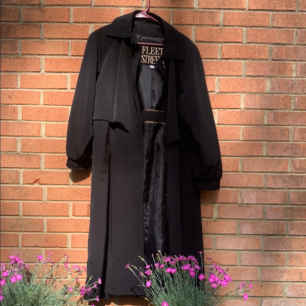 Black Fleet Street Trench Coat